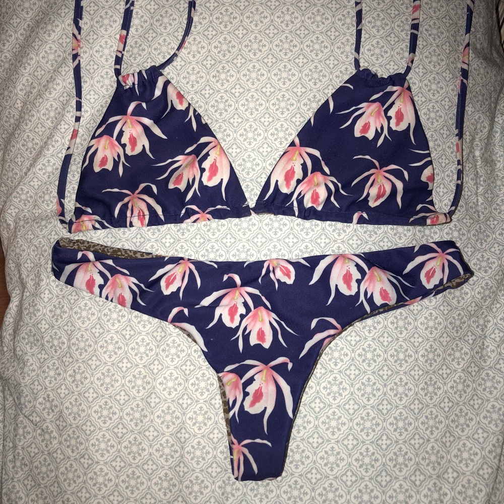 Acacia blue island orchid set